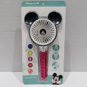 Nymu300 Disney Baby Mickey Mouse Stroller Fan 3 Speeds Flexible Tripod Rechargeable