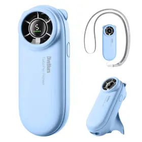 D5021-lbu Diveblues Turbobear Portable Handheld Turbo Fan- Powerful Air Speed Ultra-light 86.5g