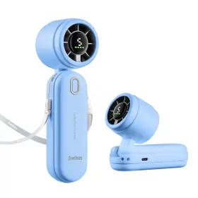 D5042-bu-us Diveblues Iturbo Handheld Turbo Fan Mini Foldable Portable Hand Fans Rechargeable Batte