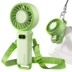 D6036-lgn Diveblues Portable Turbo Fan 100 Speed Handheld With Strong Airflow Fol