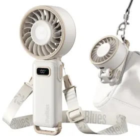 D6036-wh Diveblues Portable Turbo Fan 100 Speed Handheld With Strong Airflow Foldable 4 Inch