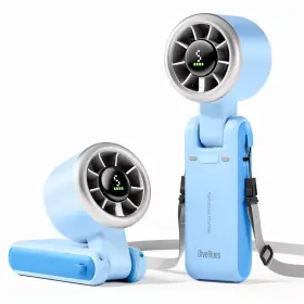 N607d-lbu Diveblues Portable Handheld Turbo Fan 5 Gear Wind Battery Operated Up To 12 Working