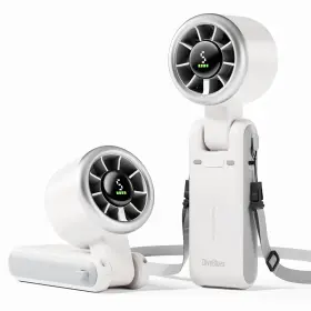 N607d-wh Diveblues Portable Handheld Turbo Fan 5 Gear Wind Battery Operated Up To 12 W