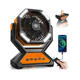 Hy-8906s Doviluxe Rechargeable Fan Portablecamping Fans For Tents 20000mah Battery Powered