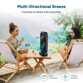 Dr.prepare 840315208797 120 Oscillating Quiet Tower Fan With Remote Small Battery Powere #2