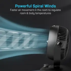 Dr.prepare 840315210721 Air Circulator Fan For Bedroom 8 Inch Quiet Desk 70 Auto-oscillating Vorte #2