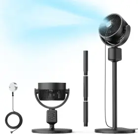 Dccfa4-fmk Dr.prepare Misting Pedestal Fan Kit Air Circulator Magnetic Mister 16-34 Inch