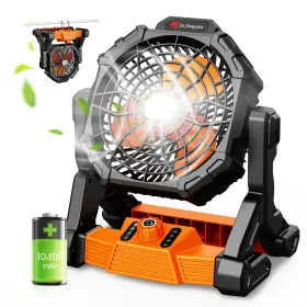 Dcf-1bk25-usa Dr.prepare Portable Camping Fan Rechargeable Battery Operated Personal With