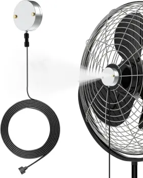 Dcfmk2 Dr.prepare Fan Mister For Outside Magnetic 16.4ft Water Hose Black
