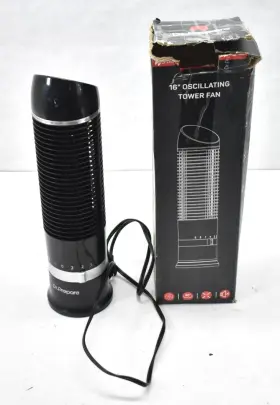 Ddf-0bkfdf3-us Dr. Prepare Oscillating Tower Fan Desk Table 3 Speed Quiet Cooling 60 16 Inch Tall