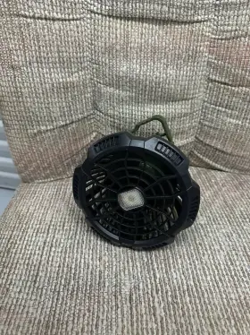 Drchop 739319039400 7w Solar Fan Camping With Light 10400mah Powered 9-inch Outdoor #2