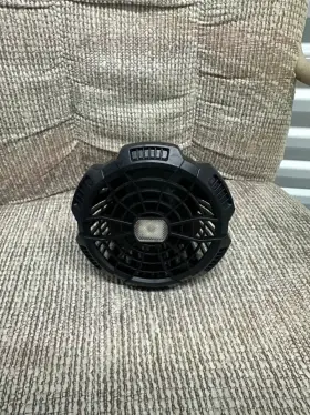 Drchop 739319039400 7w Solar Fan Camping With Light 10400mah Powered 9-inch Outdoor