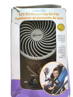 L2310 Dreambaby Ezy-fit Caged Clip On Fan With Soft Fins Strollers Beach Fitness Batteries Inc