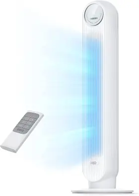 Dreo 313032782715 Tower Fan For Bedroom 2026 Upgraded Dc Motor 28ft/s High Velocity 20db Ultra