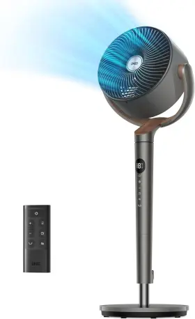 Dreo 313107998904 Fan For Bedroom 120 Oscillating Standing Fans Quiet Floor With Dc Mot