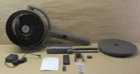Dreo 850054613714 7 Inch Quiet Osciallating Pedestal Fan 9 Speeds 3 Modes