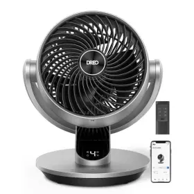 89531263 Dreo Smart 9 Inch Air Circulator Fan With Oscillation Gray - No Remote