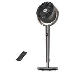 93302859 Dreo Pedestal 3d Oscillating Fan Black And Carmel