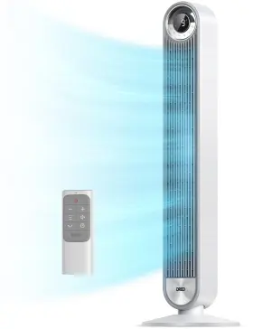 B0dphr72qv Dreo Tower Fan For Bedroom Ultra-quiet 9 Speeds 90 Oscillating Floor Dc