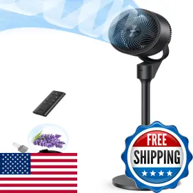 B0dqdqvtt3 Dreo Fan For Bedroom 80 Oscillating Standing 25db Quiet 80ft Pedestal Fans