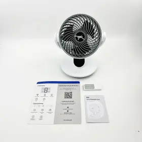 Dr-haf001 Dreo Oscillating 13-inch Quiet Fan In White With 4 Speeds For Bedroom