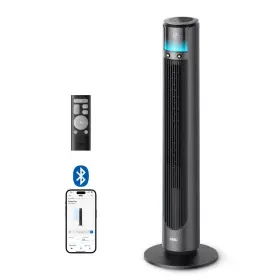 Dr-htf021as Dreo Black 42 Inch Smart Misting Portable Fan With Remote And Bluetooth