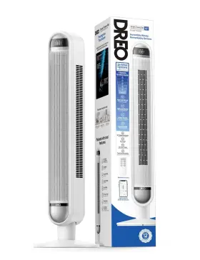 Tf609s Dreo Cruiser Oscillating Tower Fan 42 Inch Remote And App Smart Control White