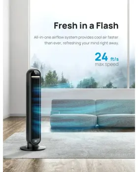Wdr-htf006 Dreo New 36 Inch Tower Standing Fan With Remote Led Display Black #2