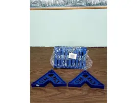 Durable 711181201789 4in1 Drying Rack Painters Accessory Tool Stacking Design Door Mount Blue #2