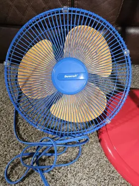 Ds-1502 Duracraft 35 Inch Pedestal Floor Fan Ocillates Tilts Multicolored 3 Speeds Works #2