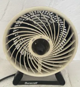 Dt-73 Duracraft Dt 73 Personal 2 Speed Desk Fan Black White
