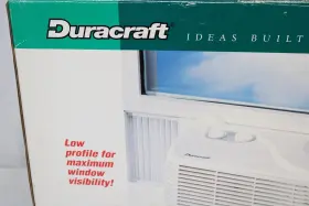 Dw-631 Duracraft Low Profile Window Fan With Thermostat White New Nos #2