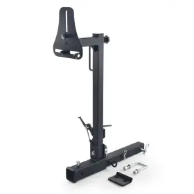 Dyno Racing Bx103145 Adjustable Rv Spare Tire Carrier Mount For Vans Suvs And Motorhomes Fits 16 Inch