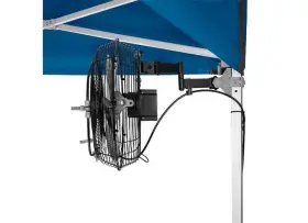 Mfksq1b E-z Up Misting Fan Kit Square Leg Shelter Portable Rechargeable One
