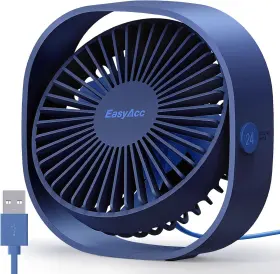 Fndk312-db Easyacc Usb Small Desk Fan Slumber Pod 360 Rotatable Head &powerful 3 S