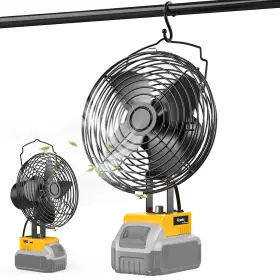 Sku067120002-us-fba-5 Ecarke 7 Inch Floor Fan For Dewalt 20v Max Battery 20w 3500rpm Cordless Jobsite