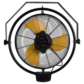 Edendirect 313041568560 20 Inch 3-speeds Wall Fan In Yellow With Powerful 1/5 Hp Motor Manual And Remote