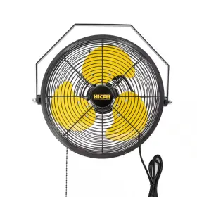 Ip44 Edendirect 705353727337 12 Inch 3-speeds Wall Fan In Yellow With Enclosure Motor Metal Structure 1