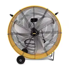 Edendirect 711181722543 30 Inch 3-speeds Drum Fan In Yellow With Powerful 1/3hp Motor For Commercial Or