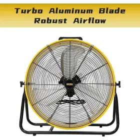 Abc-d24s Edendirect Portable High Velocity Drum Fan 3-speeds With Powerful 1/3 Hp Motor #2
