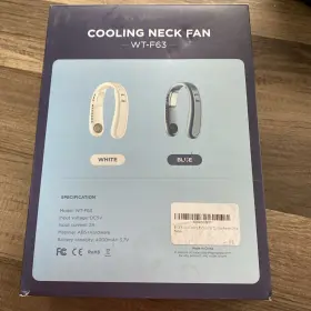 Wt-f63 Egopp Lightweight Neck Fan Leafless Usb Charging Summer Neckband Fan/6 #2