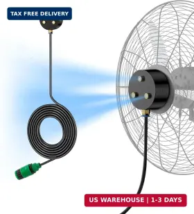 Ehiair 613960924134 Magnetic Outdoor Misting Fan Kit Upgraded Mister For Outside Triple No