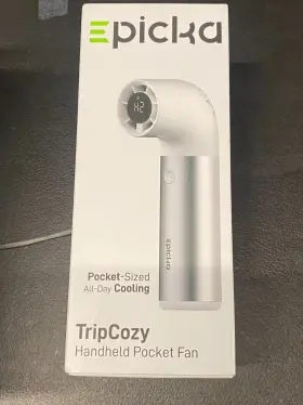 Ep-he1p Epicka Tripcozy Portable Handheld Mini Fan 5000mah Battery Blue