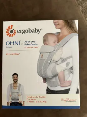 Ergobaby 191653004559 Omni Breeze Airflow All In One Baby Carrier Softflex Mesh 7lbs-45lbs