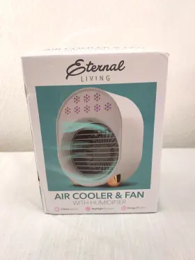Pg94107 Eternal Living Air Cooler And Desk Fan With Humidifier 3 Speed Nightlight Energy