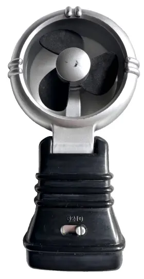 Fn102-cs-bb Excalibur Electronics Personal Fan 3-speed Handheld/stand Tilting Silver Black Battery Power