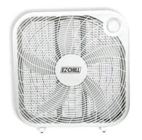 Ez-chill 819772012841 20 Inch Box Fan 3 Speed Full-force Air Circulation Window Floor Bedroo