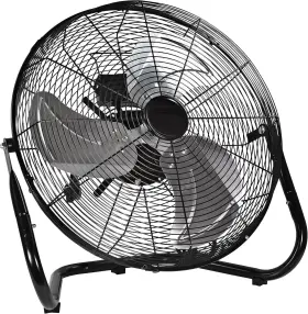 Ez-chill 819772012889 18 Inch 3-speed High-velocity Cradle/floor Fan With 180-degree Adjustable Tilt C