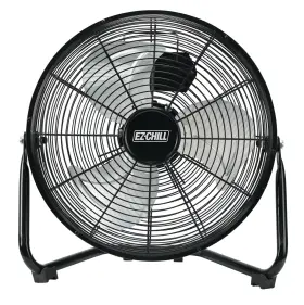 Ez-chill 819772013091 12 Inch Cradle Floor Fan 3 Speed High Velocity 180 Degree Adjustable Tilt All