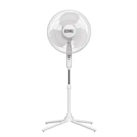 B0cc33813f Ez-chill 16 Inch Oscillating Pedestal Fan 3-speed 90-degree Oscillation Adjustable H